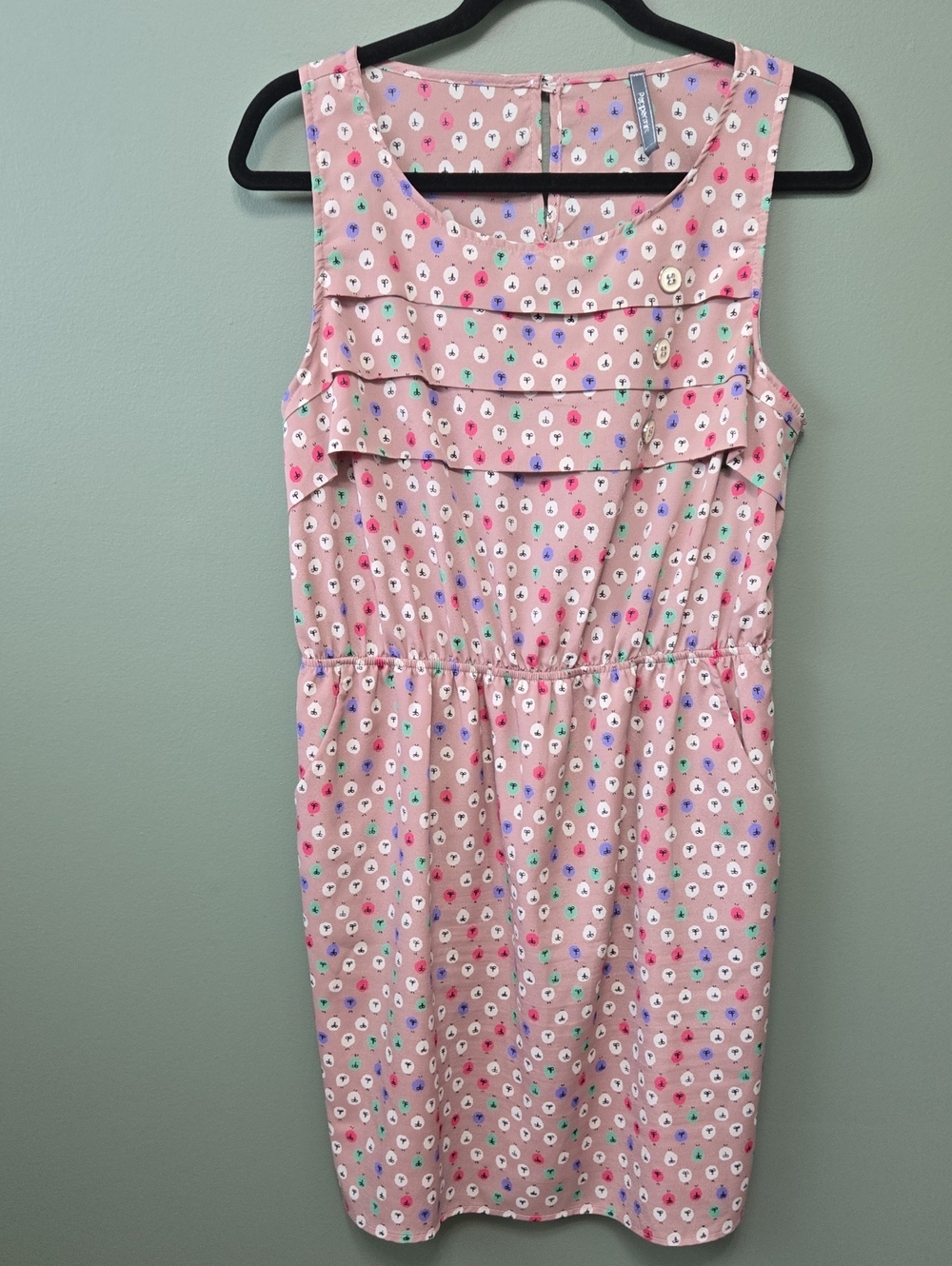 Women’s Peppermint Sleeveless Pink Polka Dot Dress